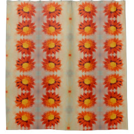 Cortina De Ducha Naranja vibrante girasol