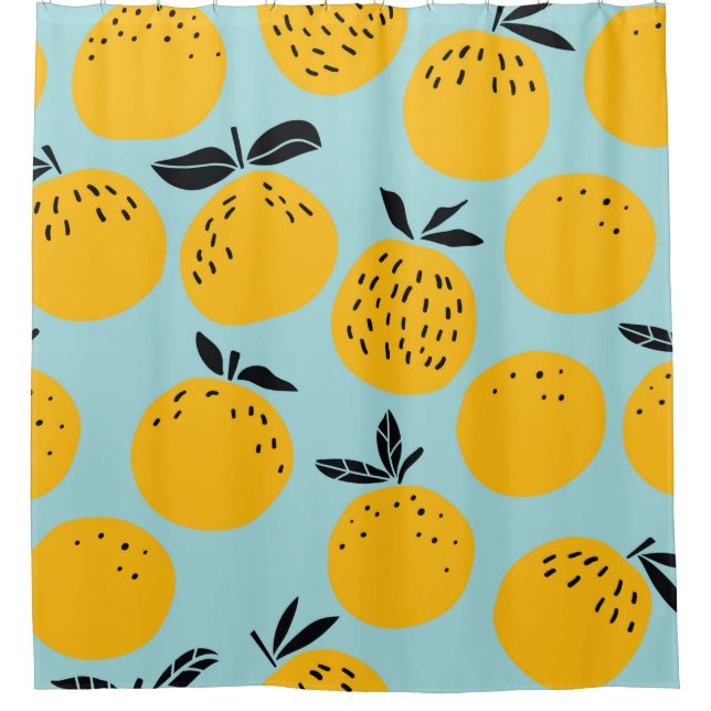 Cortina De Ducha Naranjas frutos sin fisuras (Anverso)
