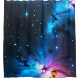 Cortina De Ducha Natación celeste de estrellas