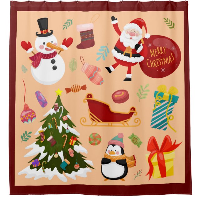 Cortina De Ducha Navidades (Anverso)