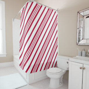 Cortina De Ducha Navidades Candy Cane Stripe