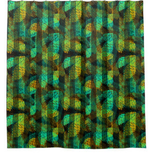 Cortina De Ducha Navidades de invierno sin mar conos de pino azul v