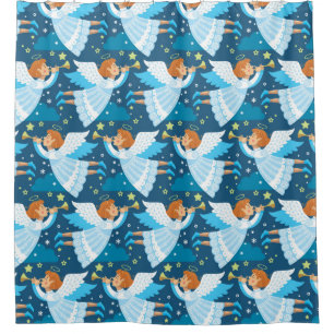 Cortina De Ducha Navidades de la parafernalia. Ilustracion