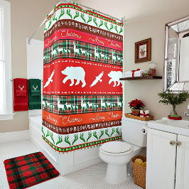 Cortina De Ducha Navidades de los bosques