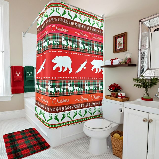 Cortina De Ducha Navidades de los bosques (Subido por el creador)