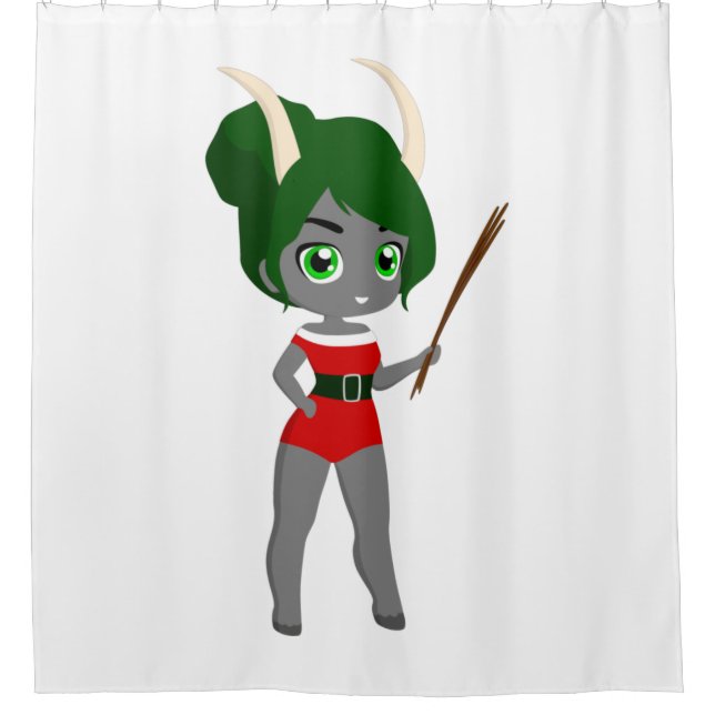 Cortina De Ducha navidades feas krampus (Anverso)