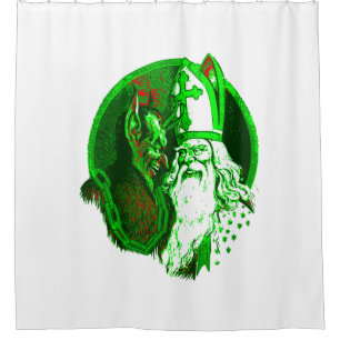 Cortina De Ducha navidades feos krampus st nicholas santa