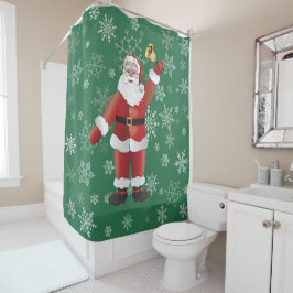 Cortina De Ducha Navidades Funny Cute Santa Claus Personalizado