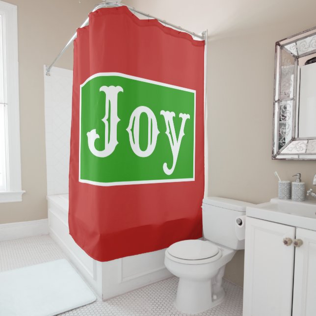 Cortina De Ducha Navidades Joy Shower Curtain (In situ)