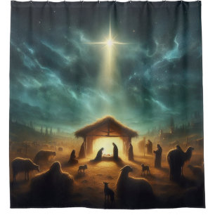Cortina De Ducha Navidades/Natividad/Jesús