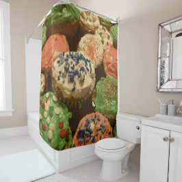 Cortina De Ducha Navidades pasteles con salpicaduras