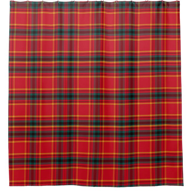 Cortina De Ducha Navidades Tartan Plaid (Anverso)
