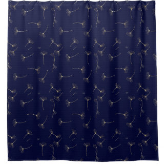Cortina de ducha Navy Ginkgo