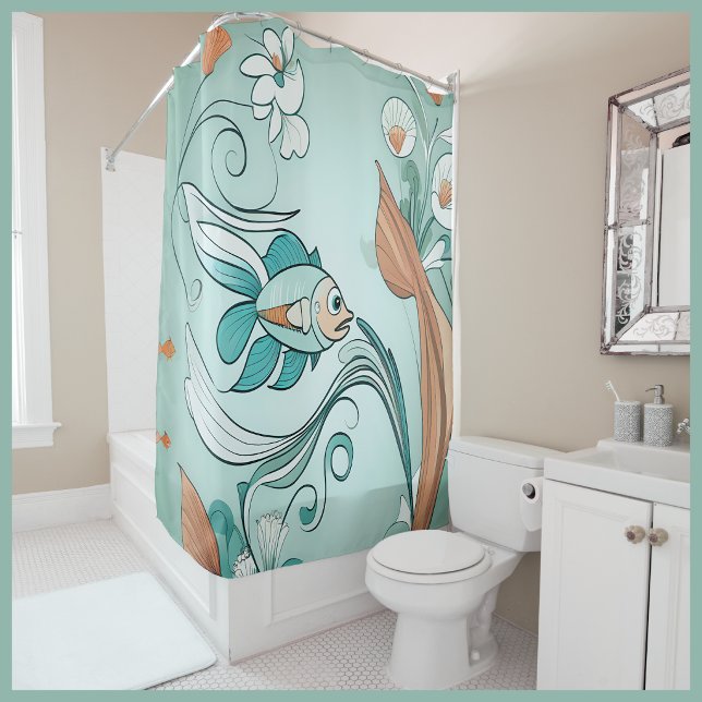 Cortina De Ducha Nebulosa Jovial (Jestful Nebulous Shower Curtain
)