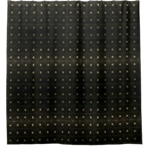 Cortina De Ducha Negro del perno prisionero del diamante
