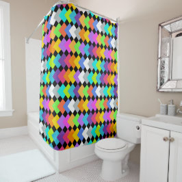 Cortina De Ducha Neon Diamonds