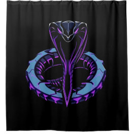 Cortina De Ducha Neon-Kobra – Wächter des digitalen Dschungels