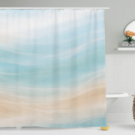 Cortina De Ducha Neutral Coastal Shower Curtain