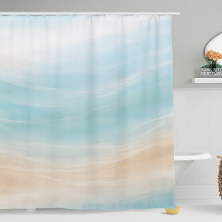 Cortina De Ducha Neutral Coastal Shower Curtain