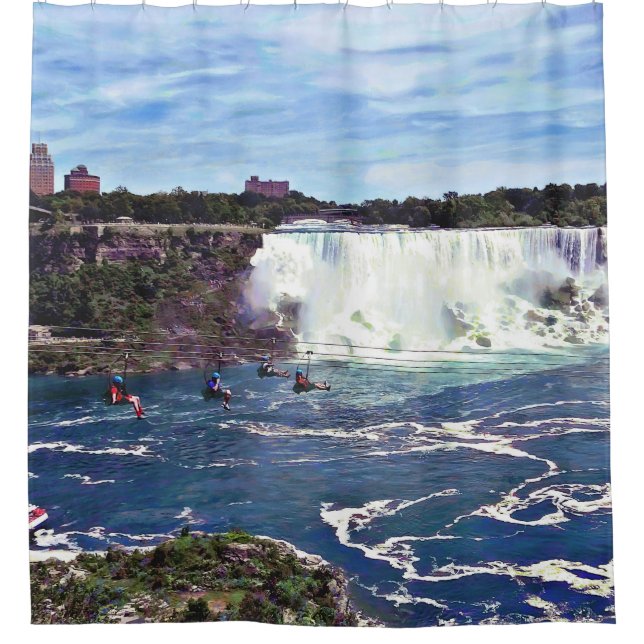 Cortina De Ducha Niagara cae ON - Zipline (Anverso)