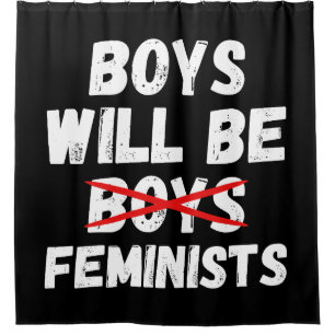 Cortina De Ducha Niño Feminista - Los chicos serán feministas II