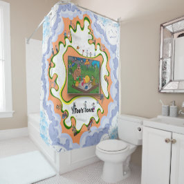 Cortina De Ducha Niños de Arenero | Día de la Madre