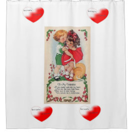 Cortina De Ducha niños valentines showercurtain