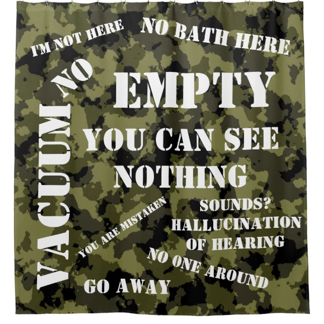 Cortina De Ducha No estoy aquí (Anverso)