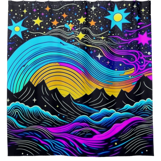 Cortina De Ducha Noche estrellada (Anverso)