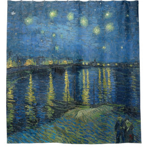 Cortina De Ducha Noche estrellada sobre el Ródano Vincent Van Gogh