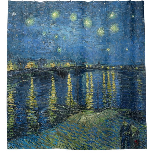 Cortina De Ducha Noche estrellada sobre Rhone Vincent Van Gogh (Anverso)
