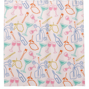 Cortina De Ducha Noche toscana