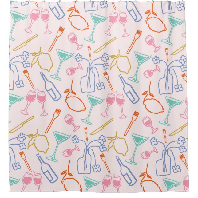 Cortina De Ducha Noche toscana (Anverso)