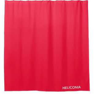 Cortina De Ducha Nombre de color rojo de Heliconia