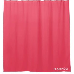 Cortina De Ducha Nombre de color rosa flamenco