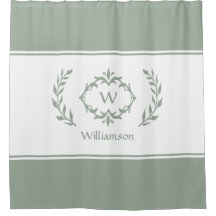 Nombre Personalizado Monograma Inicial Verde Salvi