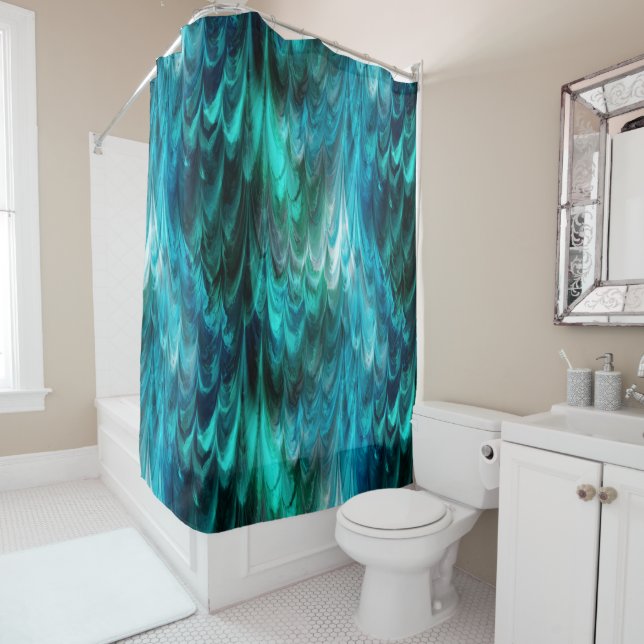 Cortina De Ducha nonpareil kelpie teal : (In situ)