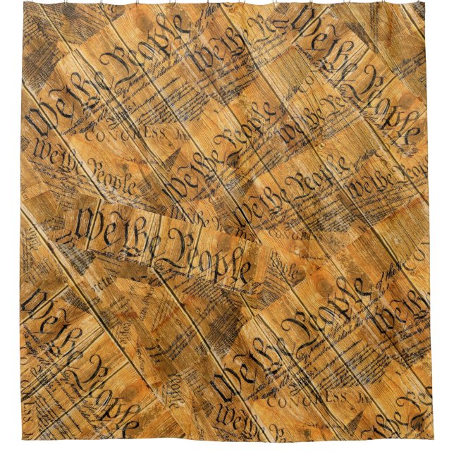 Cortina De Ducha Nosotros, la Constitución Popular Estadounidense,  (Anverso)