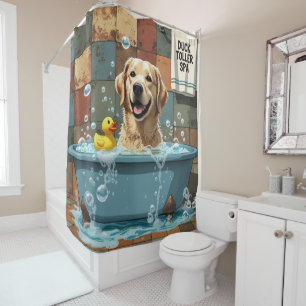 Cortina De Ducha Nova Scotia Duck Tolling Retriever Dormido Lindo
