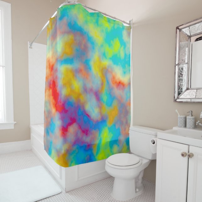 Cortina De Ducha Nubes coloridas (In situ)