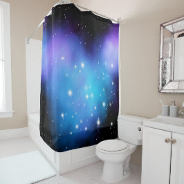 Cortina De Ducha Nubes espaciales Galaxy Starlight