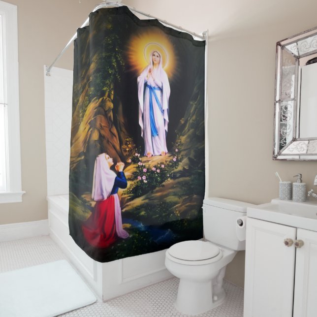 Cortina De Ducha Nuestra Señora de Lourdes (In situ)