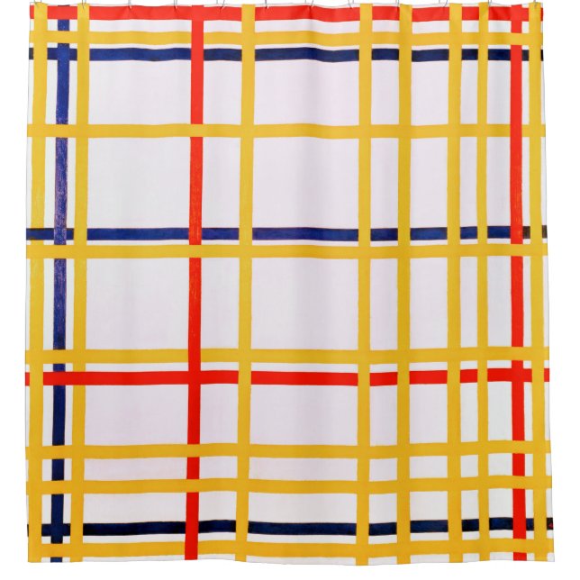 Cortina De Ducha Nueva York I | Piet Mondrian | (Anverso)