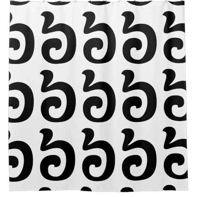 Cortina De Ducha Número camboyano 6/6/៦ (Pram Muāj) Jemer (Anverso)