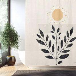 Cortina De Ducha Oasis de la Luz del Sol Boho