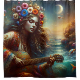 Cortina De Ducha "Oasis melódico de Sirena"