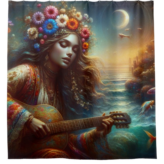 Cortina De Ducha "Oasis melódico de Sirena" (Anverso)