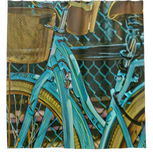 Cortina De Ducha Obra de arte en bicicleta
