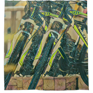 Cortina De Ducha Obra de arte en bicicleta de Guay