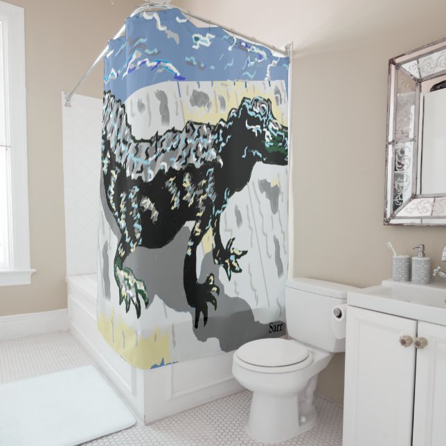 Cortina De Ducha Obra/impresiones de arte original de Sarr (In situ)